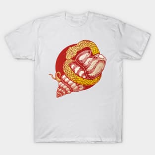 Snake and shell T-Shirt